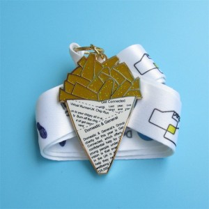 Niestandardowe brokatowe metalowe medale wirtualne medal sportowe