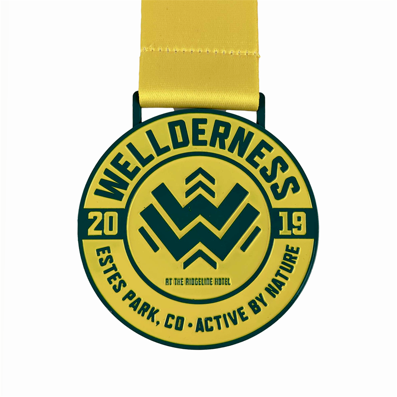 3D Gold Metal Award Marathon Running Sport Medal Kolor Spray Medal Medal UV Medale