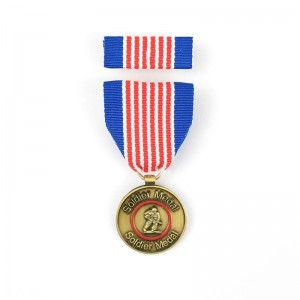 Medal honoru Custom Shiny Gold Plate Company
