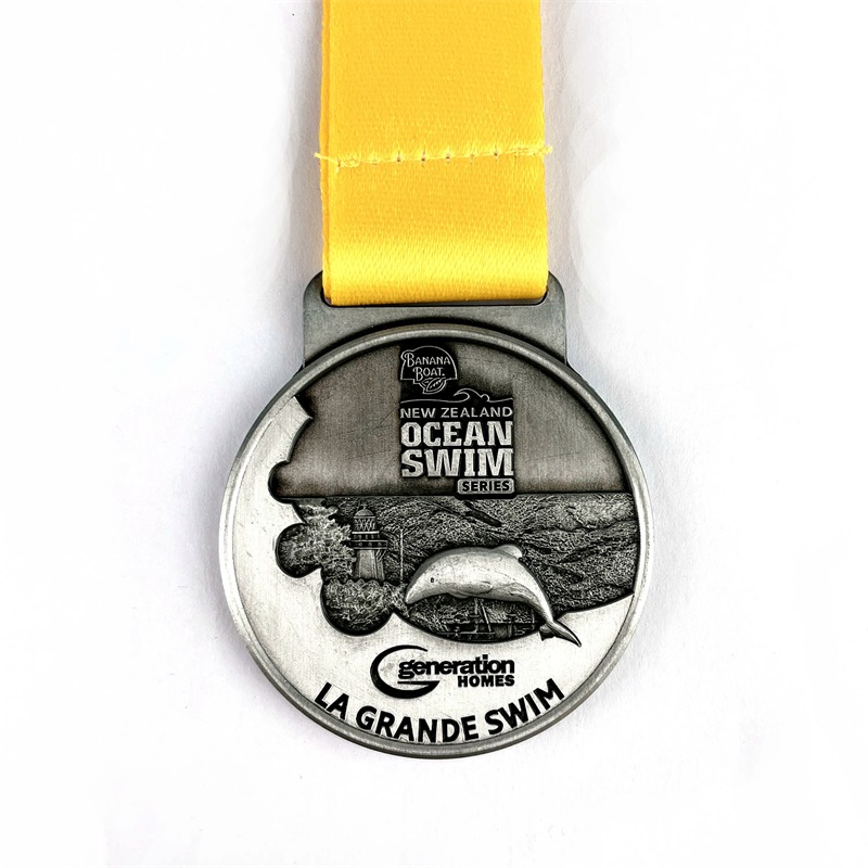Medale konkursu pływackiego pamiątka cynk zbiorowa oficjalnanagroda sportowa Medal1111