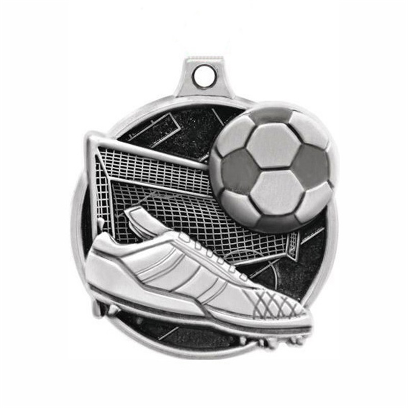 Produkcja OEM Custom Football Gold 3D Medals Race Race Race Metal Marathon Sports Medal z wstążką